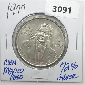 1977 Mexico Silver 100 Pesos