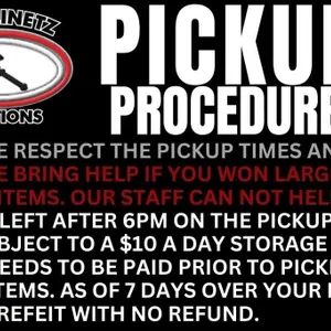 PICKUP PROCEDURES- Please arrive on PICKUP DAY