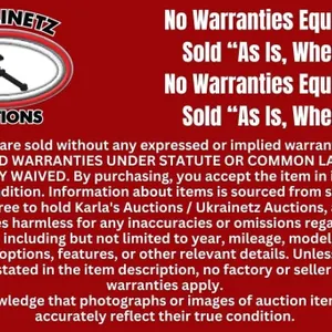 NO WARRANTY/GUARANTEE- NO REFUNDS
