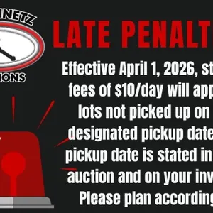 LATE PENALTIES applied to late pickups