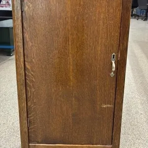 Antique Record Cabinet. 17.5”Wx17.5”Dx31.5”H.
