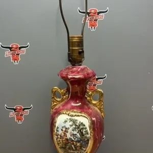 Vintage Ceramic Table Lamp. No Shade. 22”H.