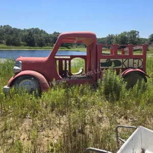 Kids fiberglass truck with slide