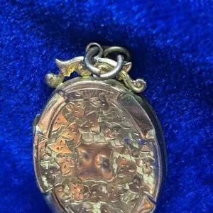 Antique 9CT gold Back & Front Pendant