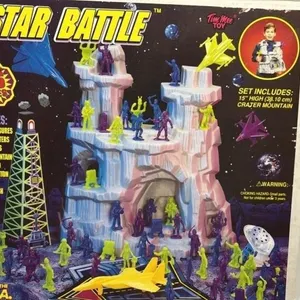 Vintage Star Battle Toy Space set with box