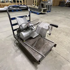 Cart w/ Toledo 12" Meat Slicer and Hand Crank Zlinker
 UNRESERVED