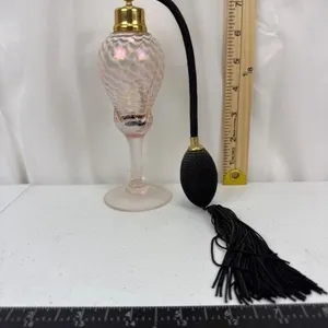 Pink Glass Perfume Bottle Atomizer