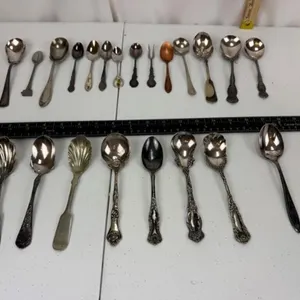 Mixed Silverplate Spoon Assortment