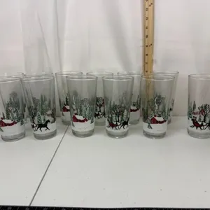 Vintage Anchor Hocking Forest Tumblers