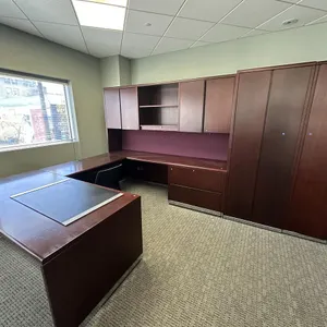 Office Desk, Cabinets & Chairs (Minor Scratches & Wear)
 UNRESERVED