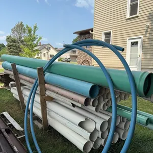PVC PIPING ASSORTED SIZES 10’ LONG 4”-6”-8”