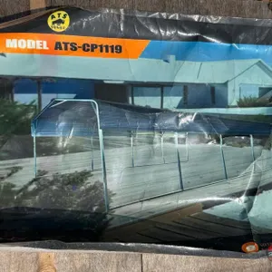 11'x19' All-Steel Carport w/ 10' Open Sidewalls