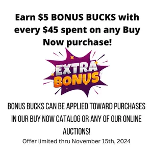 Earn $5 BONUS BUCKS with every $45 spent on any Buy Now purchase!