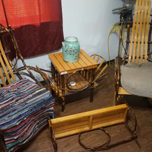 4 Piece Vintage Hickory Bentwood Furniture Set