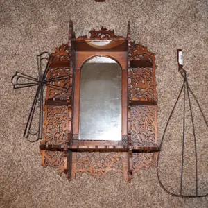 Shelf, Cross, Vintage Metal Rug Beater