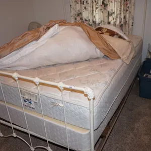 Vintage Cast Iron Full Size Bed Frame