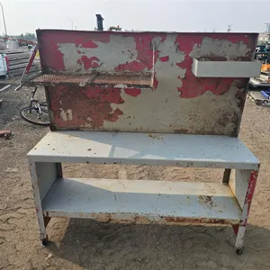 Steel Work Bench On Casters w/ Rear Panel & Lower Shelf
 UNRESERVED