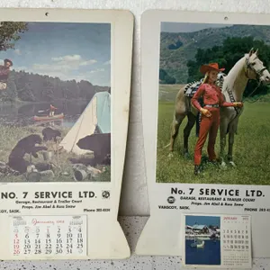 1969 BA and 1972 Gulf Vanscoy Saskatchewan Calendars