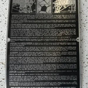 1950’s Iron Lung Instructions