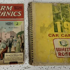 1966 White Rose Lube Chart and 1925 Farm Mechanics