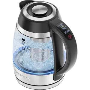 CHEFMAN LIGHTNING 1.8L CUSTOM-TEMP ELECTRIC KETTLE, 1750W WITH TEA INFUSER - STAINLESS STEEL -U