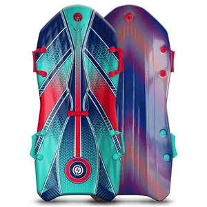 SNO-STORM VIPER NEVE FOAM SNOW SLED – 50-INCH LIGHTWEIGHT 2-RIDER SLED WITH HANDLES -N