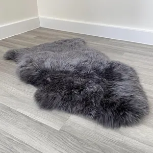 SHEEPSKIN RUG WITH A NATURAL SUEDE BACKING 45X 23 -SU