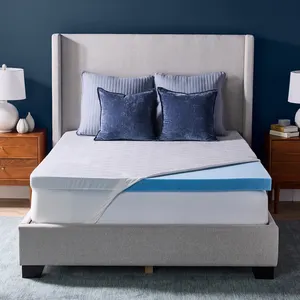 ADVANCED COOLING GEL MEMORY FOAM MATTRESS TOPPER -SU