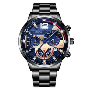 NEW MEN'S FASHIONABLE LUXURY GENEVA WATCH