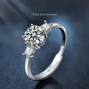 1 CT GRA CERTIFIED ROUND BRILLIANT MOISSANITE