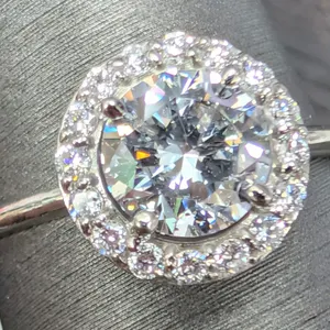 10K(1.5G), LAB DIAMOND (1+0.22CT)RING, SIZE 6.5, APPRAISED INSURANCE VALUE $2720