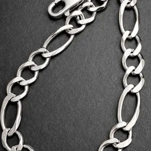 SILVER(11.21G), RHODIUM PLATED BRACELET 8", SUGGESTED RETAIL VALUE $330