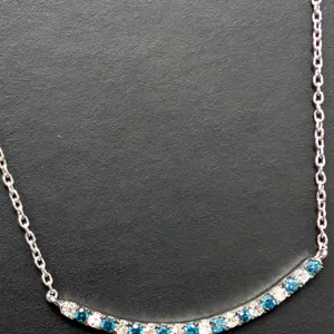 14K(1.5G), NATURAL DIAMOND (0.19CT)NECKLACE 18", SUGGESTED RETAIL VALUE $2000