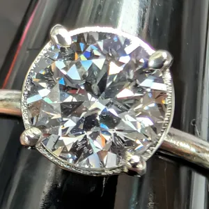 10K(1.6G), LAB DIAMOND (1.54CT)RING, SIZE 6.5, APPRAISED INSURANCE VALUE $2520
