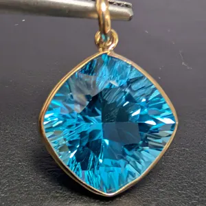 10K(1.91G), BLUE TOPAZ (9CT) PENDANT, SUGGESTED RETAIL VALUE $1200