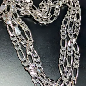 SILVER(13G), RHODIUM PLATED ITALIAN CHAIN 24", SUGGESTED RETAIL VALUE $400
