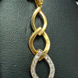 10K(1.8G), CZ PENDANT, SUGGESTED RETAIL VALUE $1200