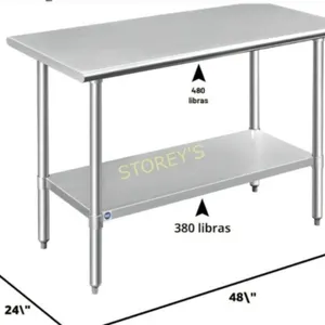 New S/S Work Table - 4' x 2'