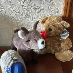 Set of three stuffed animals