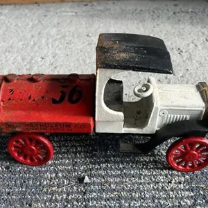 Vintage cast iron Duggan Petrol Co. truck