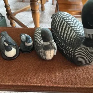 Family of loons figures