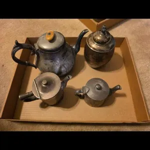 Silver Plated Teapot  with Sugar Bowl