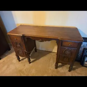 Wooden Writing Desk with Drawers