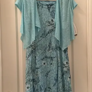 NTW Sz PM Perceptions Petite Floral Lace Dress w/