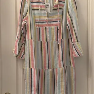 NWT Sz M Style&Co. Striped Cotton Gauze Tiered