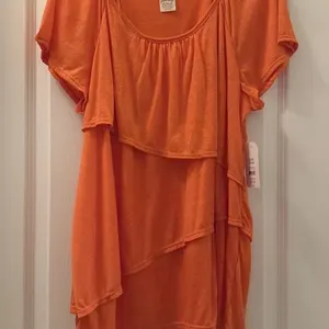 NWT Sz XL Faded Glory Shutter Pleat Paisley Top