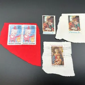 Mixed US Christmas Stamps (Lot of 5)