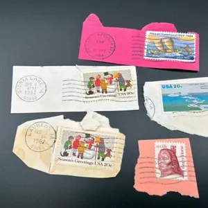 Vintage Cut Stamp Envelopes (Lot of 6)