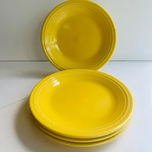 Fiesta Yellow Dinner Plates (Set of 4)
