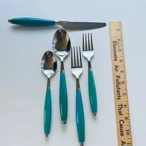 Fiesta Turquoise Stainless Steel Flatware Set